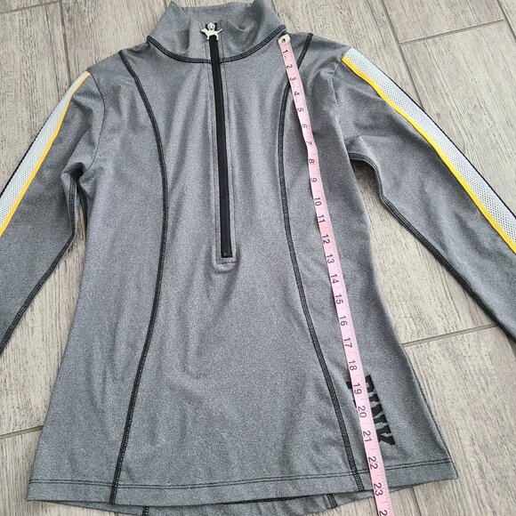 PINK Victoria's Secret women's grey half zip long sleeve athletic jacket size XS - Picture 5 of 10